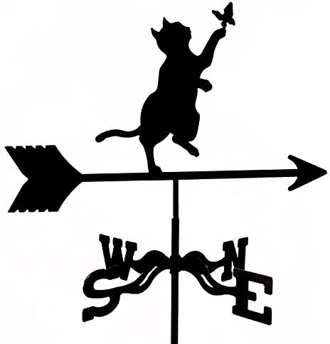 Segnavento in ferro battuto per cortile esterno, Fattoria Retro Outdoor Courtyard banderuola in ferro battuto Segnavento Indicatore di direzione del vento, Durevole Retro Wind Vane Farm Scene Gar