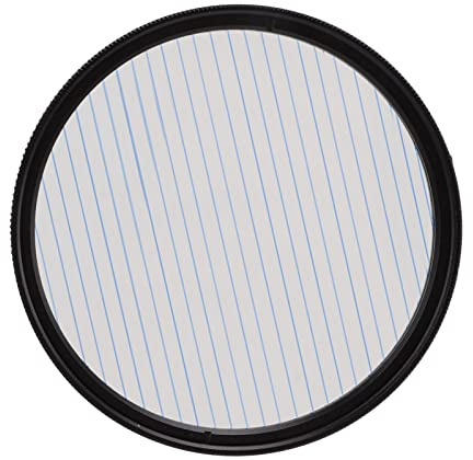 Filter mit Spezialeffekt, blau gestreift, mit Rahmen aus Aluminiumlegierung für Nachtlichter (62 mm)