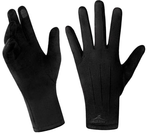 Achiou Women Winter Touchscreen Gloves Soft Comfortable Thermal Elastic Stretch Texting Glove for Traveling,Cycling,Running