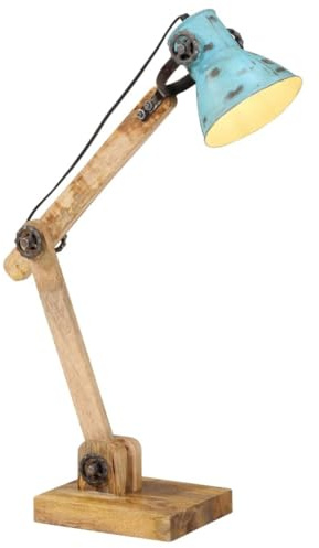 vidaXL Schreibtischlampe 25 W Blau 23x18x96 cm E27