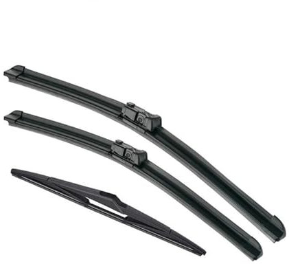 Autowischerblatt Für Ford Für Fiesta 7 2008-2016 Windschutzscheibe Windschutz Vorne Hinten Fenster Wischer Vorne Hinten Wischer Klingen Auto Teile Auto-Wischerblatt-Set(RHD)