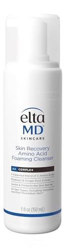 EltaMD Skin Recovery Amino Acid Foaming Cleanser, Gentle Face Cleanser for Sensitive Skin, Proven to Gently Remove Makeup and Sunscreen,Fragrance Free and Noncomedogenic, Foaming Face Wash, 5 oz