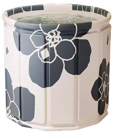 Haiyusm Baignoire Pliable Portable Adulte - Douche, Trempage, Ice Bath, Spa Chaud et Froid pour Petite Salle de Bain (Noir, 70cm)