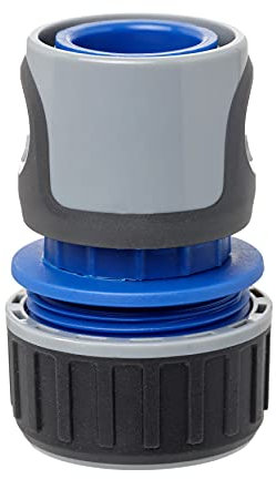 TATAY Premium Quick Connector for 3/4’ 19mm Hose, Universal Connector to Fitting, Easy Installation, Solar Protection, Grey - Black