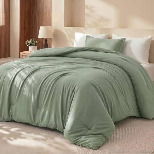 Utopia Bedding 2 Pc Twin Comforter Set, All Season Bedding, Sage Green