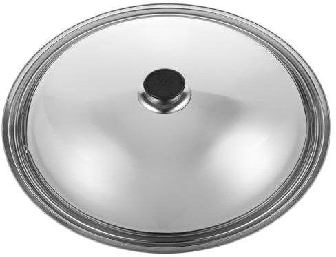 PHENOFICE Kochtopfdeckel Aus Edelstahl Runder Gewölbter Deckel Topfabdeckung Für Anti-öl-spritzschutz Hitzeschild Zum Warmhalten Von Speisen Kochwerkzeug