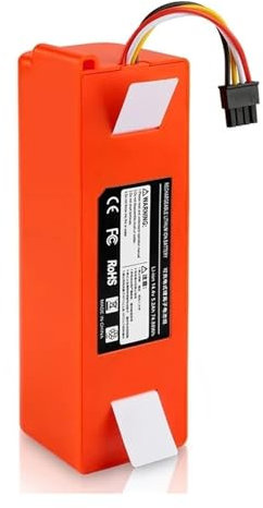 Batería De Iones De Litio De 14 4V 5200mah, Compatible con Robot Aspirador LRobotic, Compatible con Batería De Repuesto De Accesorios Roborock S50 S51 S55(14.4V 6800mAh)