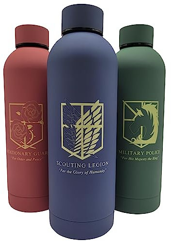 Edelstahl Wasser Trinkflasche | Kaffee & Tee Thermosflasche 24h kalt, 12h heiß | Vakuum Isolation für Kohlensäure geeignet & Auslaufsicher | (Blau, Scouting Legion, 750ml)