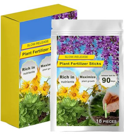 Barritas de Fertilizante para Plantas - Abono En Pastillas Para Plantas | Nutrición De Liberación Lenta Para Cuidado De Follaje En Suculentas Bonsái Flores Vegetales Uso Interior Y Exterior