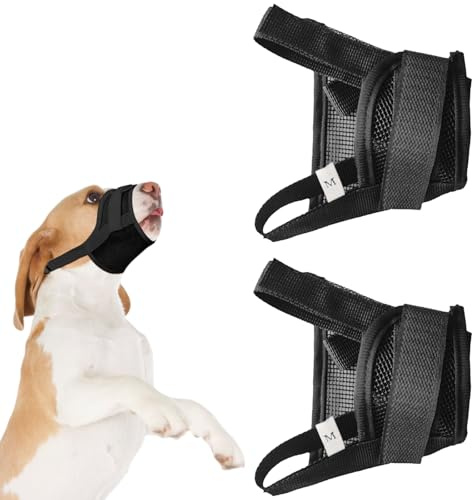 Maulkorb für kleine Hunde, strapazierfähiges Nylon, Anti-Bell-Maulkorb für kleine Hunde, atmungsaktives Netzgewebe, weich, Chihuahua-Maulkörbe, Welpenmaske, verhindert Bellen, Beißen, weiche Maske für