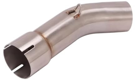 AEIOUPMMA Tubo di Collegamento Intermedio modificato Escape per Scarico Moto, 51 mm, marmitta Slip On per Suzuki SV650 2003-2015