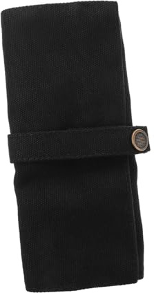 Yardwe Organizador De Relojes Portátil De Nylon Negro, Estuche Enrollable Para Correas De Reloj, Bolsa De Almacenamiento Resistente Para Viajes, Capacidad Para 5 Relojes, Diseño Compacto y Ligero