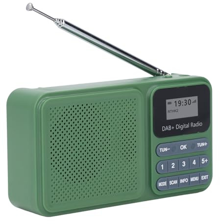 Asixxsix Internet Radio, Radio Bluetooth Speaker Rechargeable Digital Radio Long Lasting Battery Multi Functional Music Player Radio Portable Bluetooth Speaker for Home Outdoor
