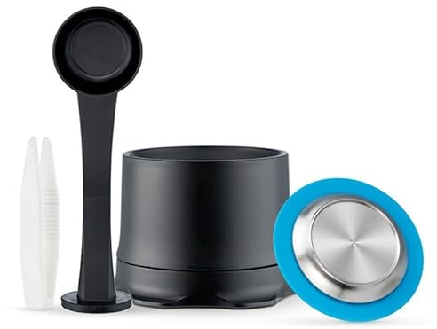 Homeponnew Capsule de café réutilisable en acier inoxydable pour machines Nespresso pour machines Zenius, acier inoxydable 304, capacité de 3 à 4 g, dosette de café rechargeable respectueuse de