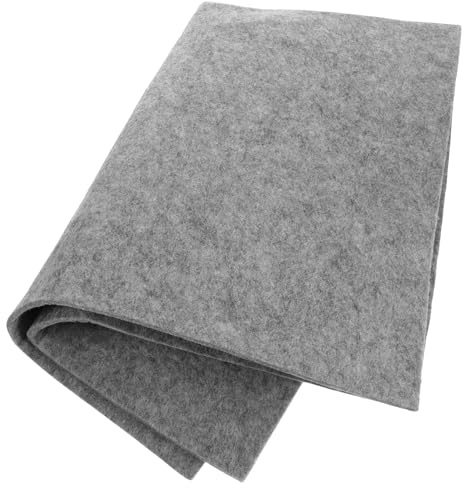 Holibanna Tapis de Calligraphie en Feutre Épais 5 Mm Gris 50 X 70 Cm, sous-Main pour Dessin Calligraphique et Peinture Chinoise, Coussin de Calligraphie Portable pour Bureau et Loisirs
