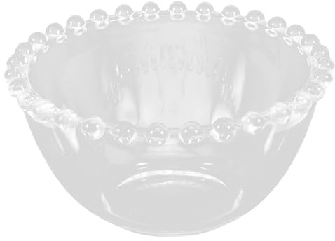 BESPORTBLE Tazón de Vidrio Transparente Grande para Cocina, Cuenco para Servir Ensaladas y Frutas, Vajilla de Vidrio para Postres y Aperitivos, Utensilio de Cocina Seguro y Decorativo