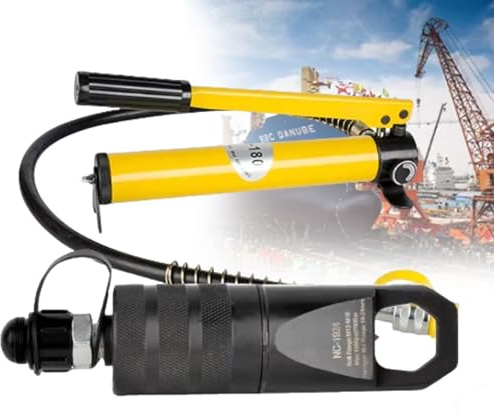 Strumento idraulico per tagliare dadi 10T, resistente, con molla di ritorno automatica per rimuovere dadi bloccati pompa idraulica manuale gamma 10-50 mm