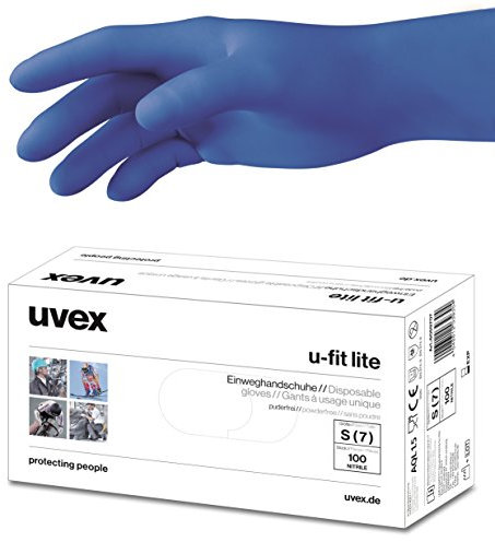 uvex u-lite Gants en nitrile Gant à usage unique Gants à usage unique 100 pièce - S