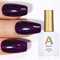 AILLSA Glitter Gel Nail Polish, 15 ML Reflective Purple Gel Polish Color Sparkly Gel Nail Varnish Gel Soak Off UV/LED Nail Lamp Manicure Salon & Home Use, Gift for Her