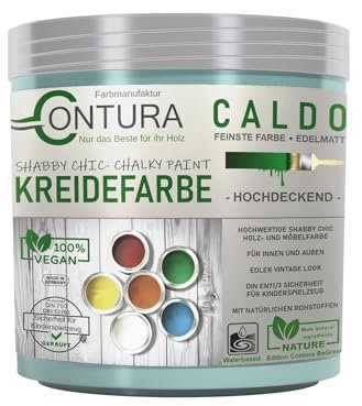Contura BeGreen 250ml. Kreidefarbe Shabby Chic Möbellack Lack Möbel Farbe Holzlack Natur (26 Pacific)