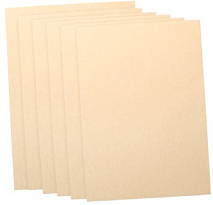 FUNOMOCYA 50pcs Vintage Paper Light Brown for Certificate Diploma Writing Letter Parchment