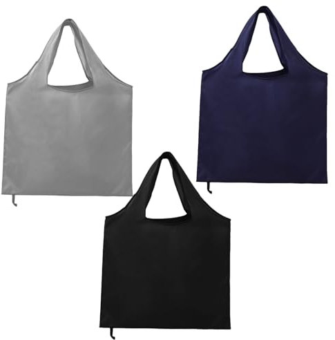 Faltbare Einkaufstasche Groß Tote Bag Groß Einkaufsbeutel Wiederverwendbar Einkaufstaschen Schultereinkaufstasche Handtasche Shopping Bag für Einkaufen 3 Stück