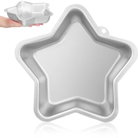 Ciieeo Moule À Gâteau Étoile Antiadhésif 9.45X9.06X1.89 Pouces Moule À Pâtisserie Créatif Pour Anniversaire Mariage Fête Cuisson Uniforme Facile À Nettoyer