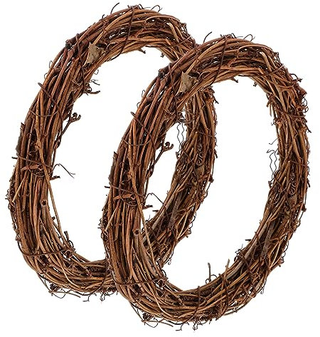 LIFKICH Natürlicher Kranzrahmen Aus Weinreben DIY-kranzrahmen Zum Basteln Blumenkranzrahmen Für Dekoration Naturkranz Für Feste