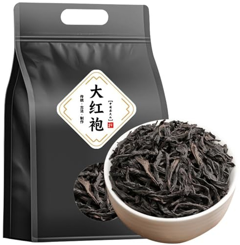 HQZMCTE Natural Da Hong Pao Black tea - Fujian Wuyi Rock Oolong Tea-Big Red Robe 250g/bag-Loose Leaf Tea (250g*2)