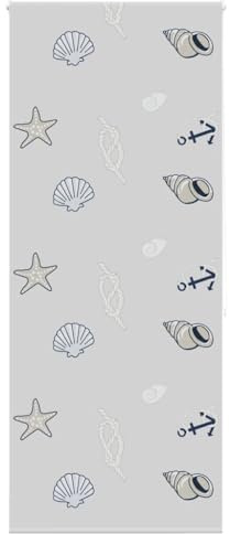 qohoio 4014892 Shower Roller Blind 110x240 cm Fabric Width 106 cm,Waterproof Wet Room Bathroom Heavy Duty Shower Curtain,Anti Mould Mildew Resistant,Washable and Easy Dry