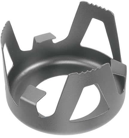 Aluminium Alloy Stove Stand Base for Outdoor Use, Silver | Lightweight and Easy to Carry, Compact to Store, High-temperature Support Holder for Travelling