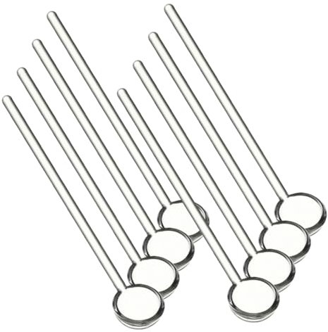 MOTHNUR 8piezas Cucharas De Café De Vidrio Transparente De Mini Cucharas Para Espresso y Té Para Fiestas y Eventos Formales y Diseño Elegante