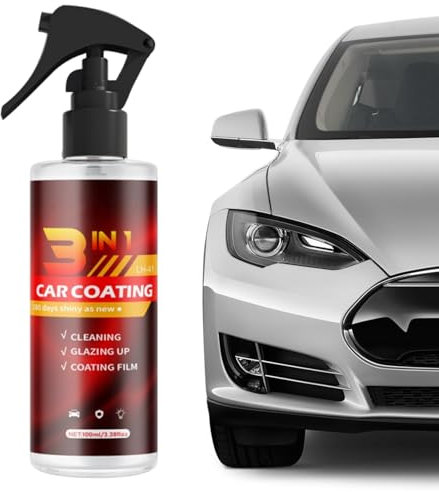 Spray sigillante in ceramica per auto – 100 ml sigillante per riparazione graffi | finitura lucida per la cura del veicolo ad azione rapida, resistente alle intemperie, pulizia per auto e veicoli