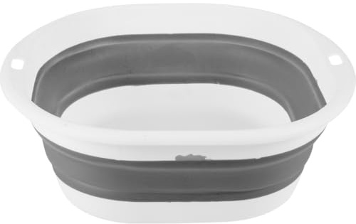 Abaodam Portable Foldable Baby Wash Basin 9In Collapsible Face Washing Basin Travel Camping Space-Saving Small Tub for Infant Bathing