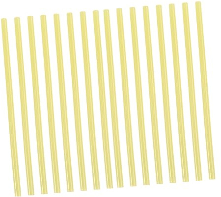Hot Glue Sticks, Melt 30 Pack Black Cuttable Strips Strong Adhesive Odor for Metal DIY(Yellow,0.7 * 20cm)