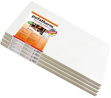 Baufan pufatherm Dämmplatten für 16m² | save Energy 30%* | Isolierplatten | Wärmedämmung | Plattenstärke: 7 mm | für innen | geruchsfrei | keine Durchfeuchtung | temperaturerhöhende Wirkung