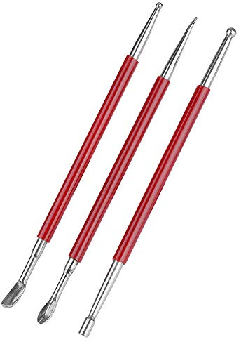 Changor Set di Strumenti per Strofinare la Pressa per Pelle Design Compatto e Durevole per Professionisti e Dilettanti Dell'artigianato in Pelle 3 Pezzi di Panni per Pressa da Stampa in Gomma per