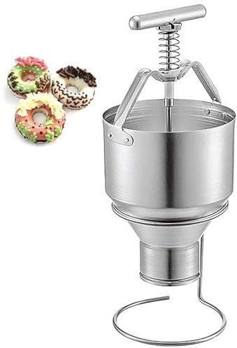 Manueller Donut-Maker, Edelstahl-Teigspender mit einstellbarer Dicke, für Zuhause & Bäckerei