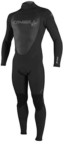 O'Neill Men's Epic 3:2mm Back Zip Full Wetsuit, Durable Warmth with Good Flexibility for Surfing and All Water Activities, Black/Black/Black, Large