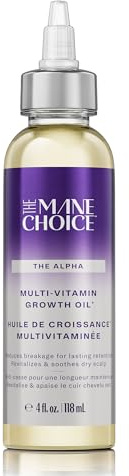 The Mane Choice Alpha Multi-Vitamin Scalp Hair Growth Oil, 4 Fl Oz, 1 Pack, Nourishing Scalp Oil with Biotin, Vitamin C, Rosemary, Rice Extract, Jojoba, Tea Tree & Castor Oil, Lightweight & Non-Greasy