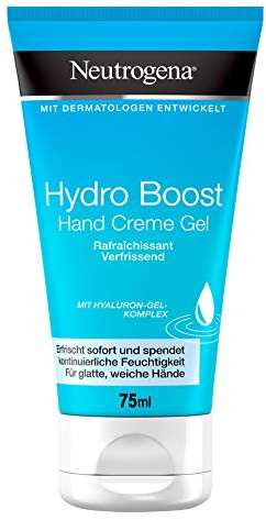 Neutrogena Hydro Boost Handcreme Gel, mit Hyaluron, für jede Haut, sofort einziehend, 75ml