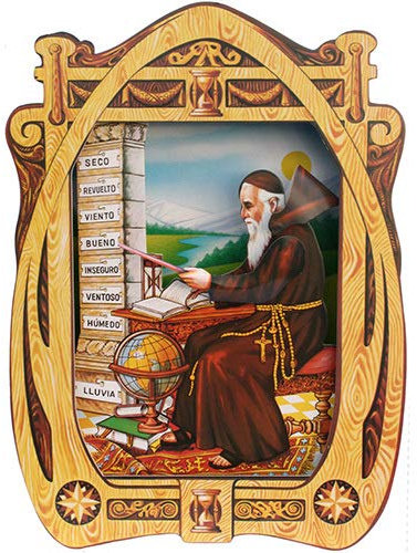 Fraile del tiempo - Higrómetro de cabello fabricado en cartón. H851C - Montaje en superficie