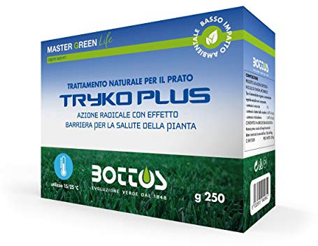 Bottos Tryco Plus 250 Gr Fungicida Fertilizzante Naturale per Prato Tappeto Erboso Giardino