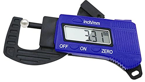 Voiakiu Thickness Measurement Gauge, Replaceable Battery Electronic Digital Thickness Gauges for Wire, Sheet, Jewelry, Dual Mode Thickness Measuring Instrument for Paper, Film, Wire