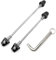 ONIPAX Anti-Theft Locking Skewer 7 Lobe Bicycle Wheel Hub (Black)
