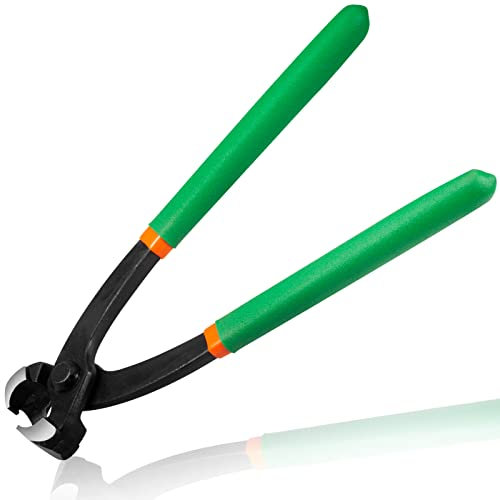 LEONTOOL 9-Inch Ear Clamp Pliers with Front and Side Crimp Jaws Single Action Side Jaw Pincers Single Ear Hose Clamp Pliers Pincer Crimper Tool for Securing Pipe Hoses and Automotive Use