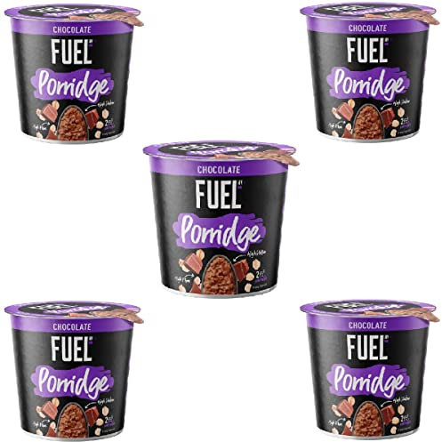 5 x 70g Chocolate Flavour Porridge Pots Morning Breakfast High Protein High Fibre Vegetarian