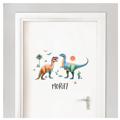 Little Deco Türsticker Dinosaurier und Wunschname DL5058 mit Name/with Name