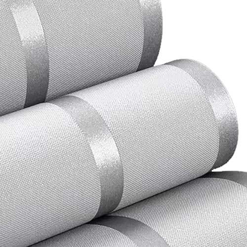 Trafagala Luxury Nordic Modern Grey Silver Horizontal and Vertical Stripes Embossed Non-Woven Wallpaper Living Room Bedroom Adults Background Hallway Lounge Kitchen Wallpaper
