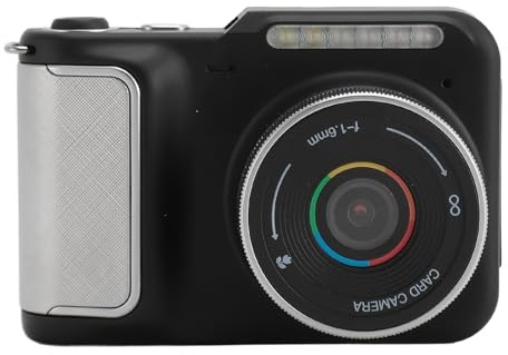 VBESTLIFE Fotocamera Digitale 4K per Fotografia, Fotocamera per Vlogging da 48 MP, Visione Notturna, Riprese Macro Time Lapse, Fotocamera da Viaggio Compatta per Adolescenti, Ragazzi e